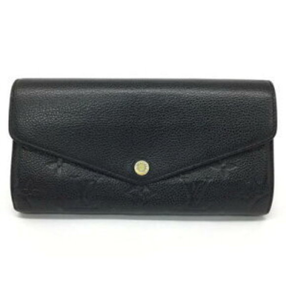 Louis Vuitton Portefeuille Sarah Bifold Long Wallet Empreinte Noir Black - Picture 1 of 7